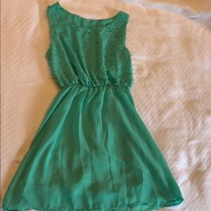 Teal cocktail dress